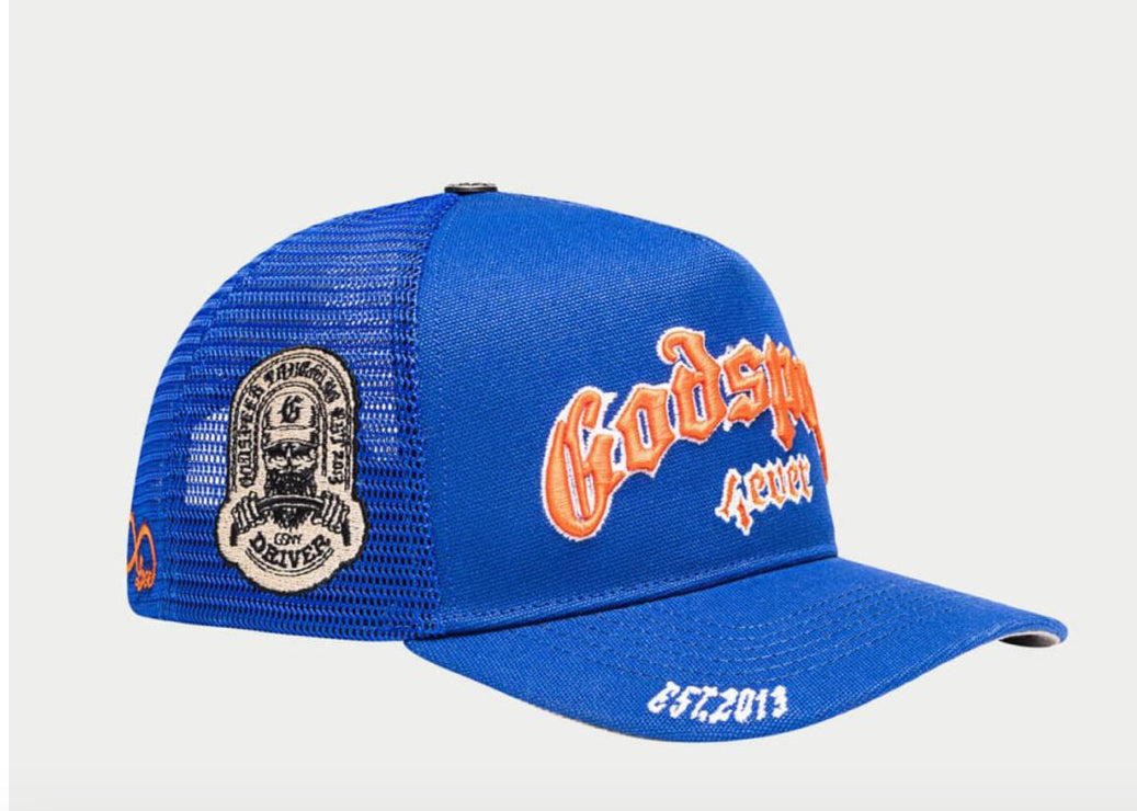 GS Forever Trucker Blue/Orange | Godspeed Hat