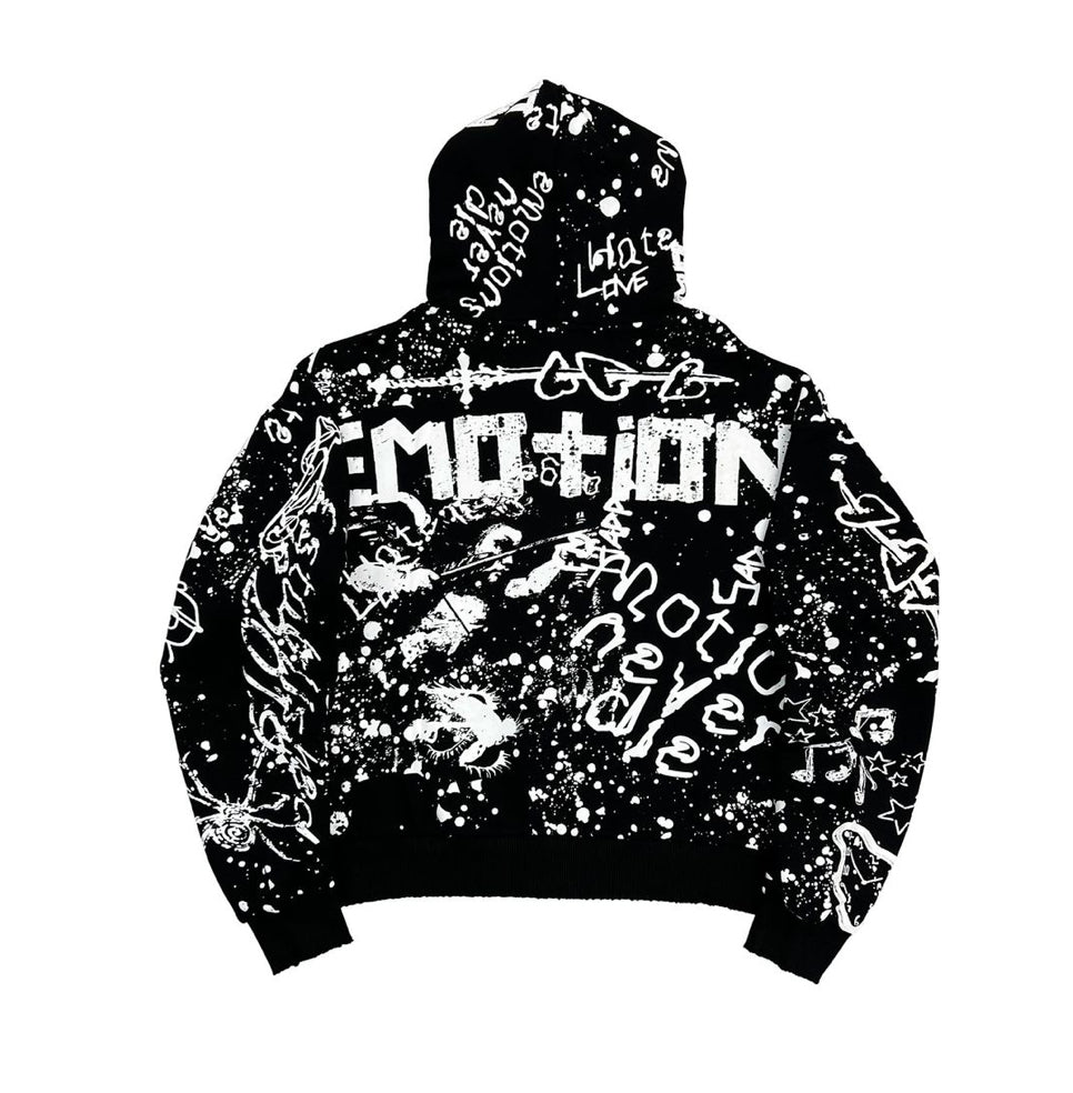Mixed Emotion Black 'Graffiti' Hoodie