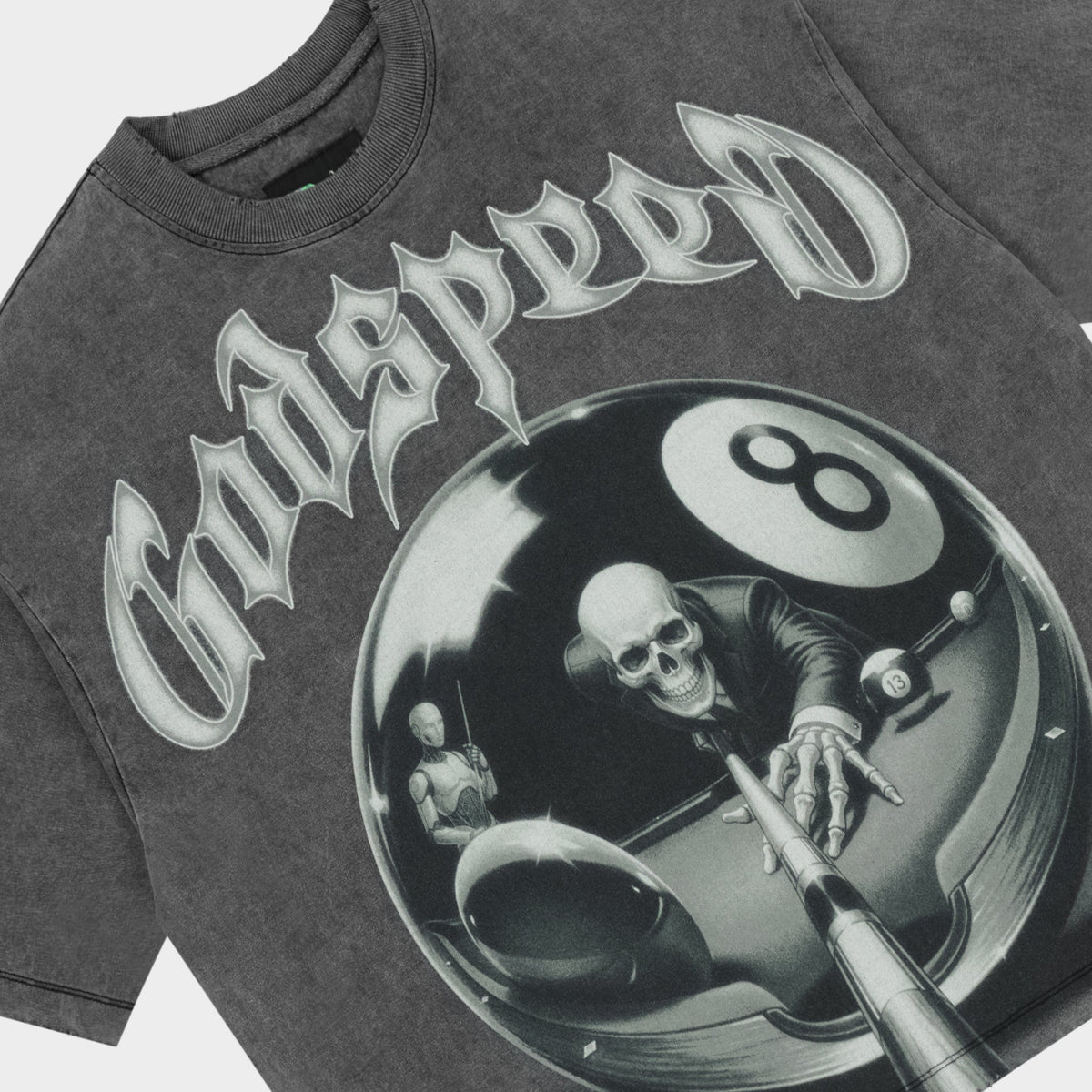 8ball CP Grey Wash Godspeed Tee back