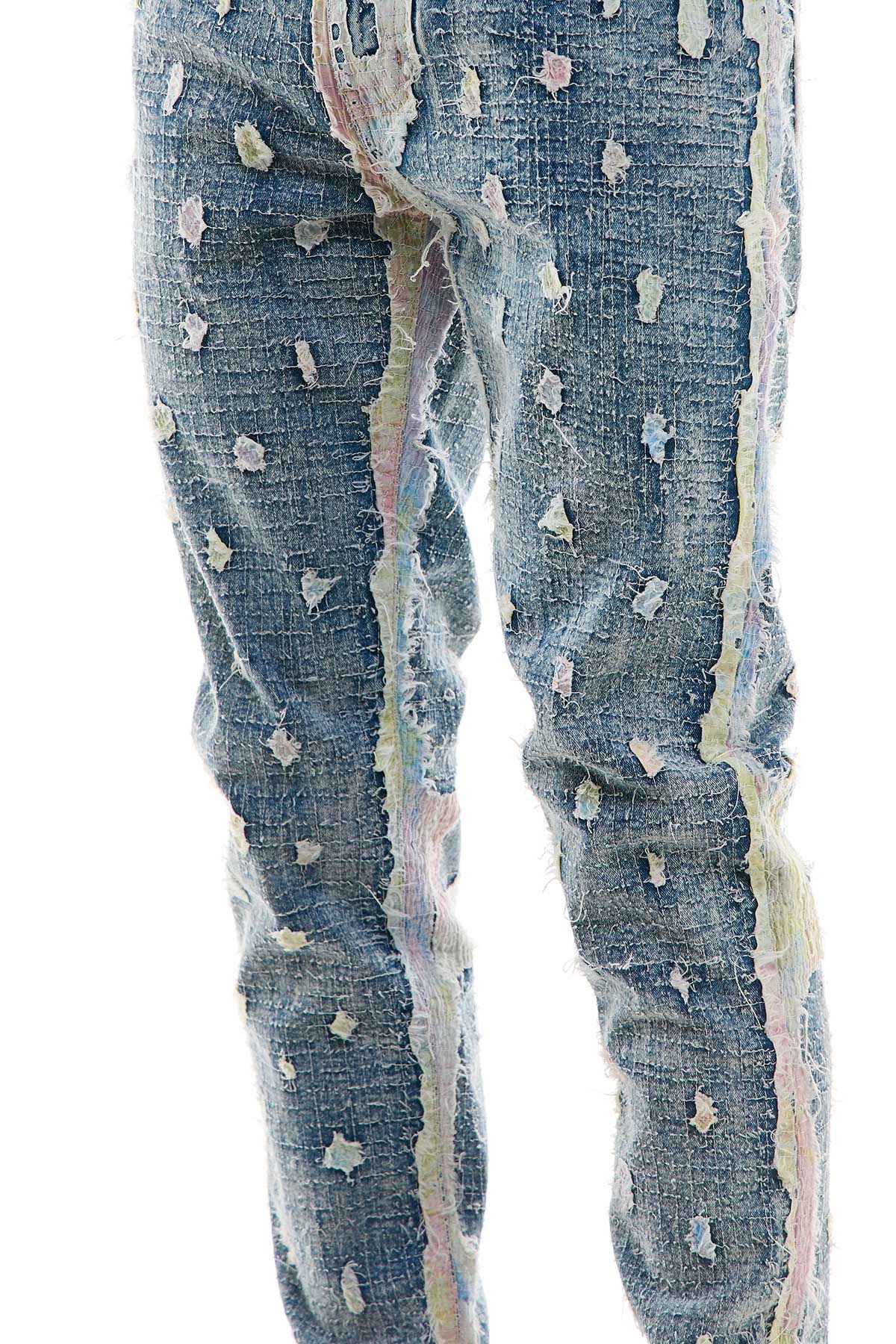 KND4668 Blue | KDNK Ankle Zip Skinny Stretch Jeans