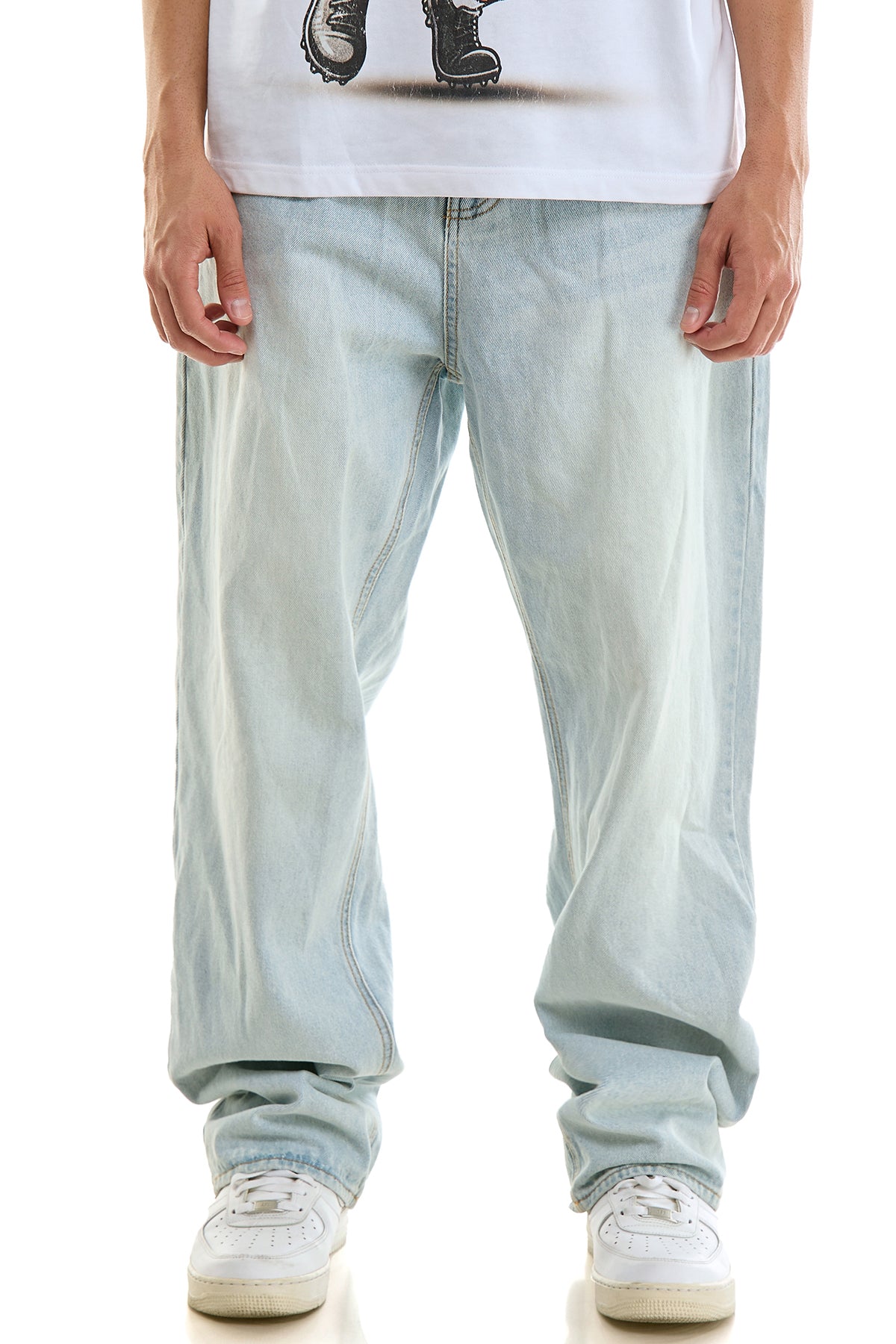 SB101 Lt.Blue | KDNK Basic Baggy Jeans