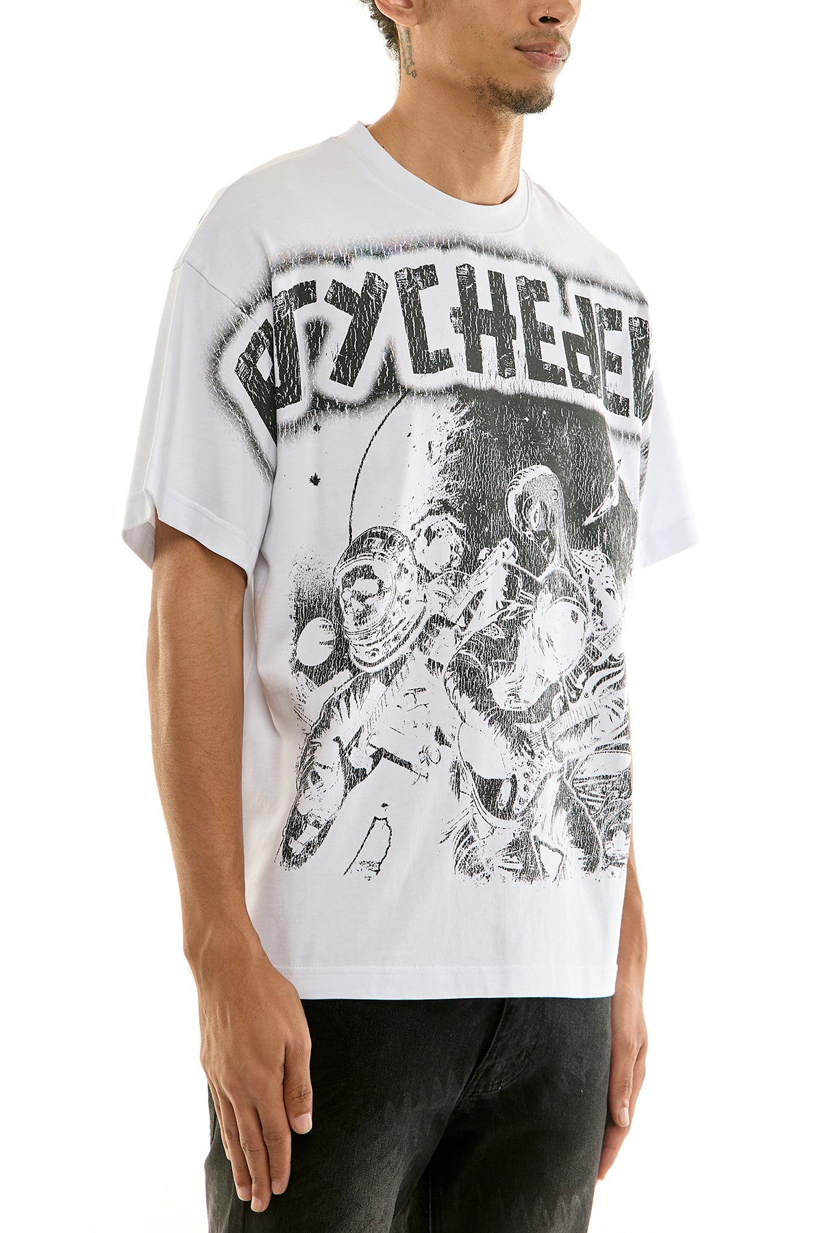 KNT067 White KDNK Graphic Tee