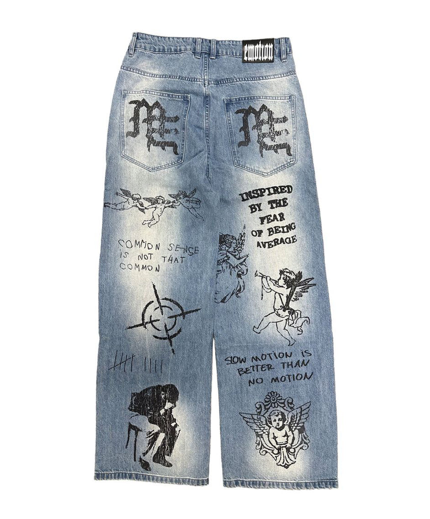 Mixed Emotion Blue 'Canvas' Denim