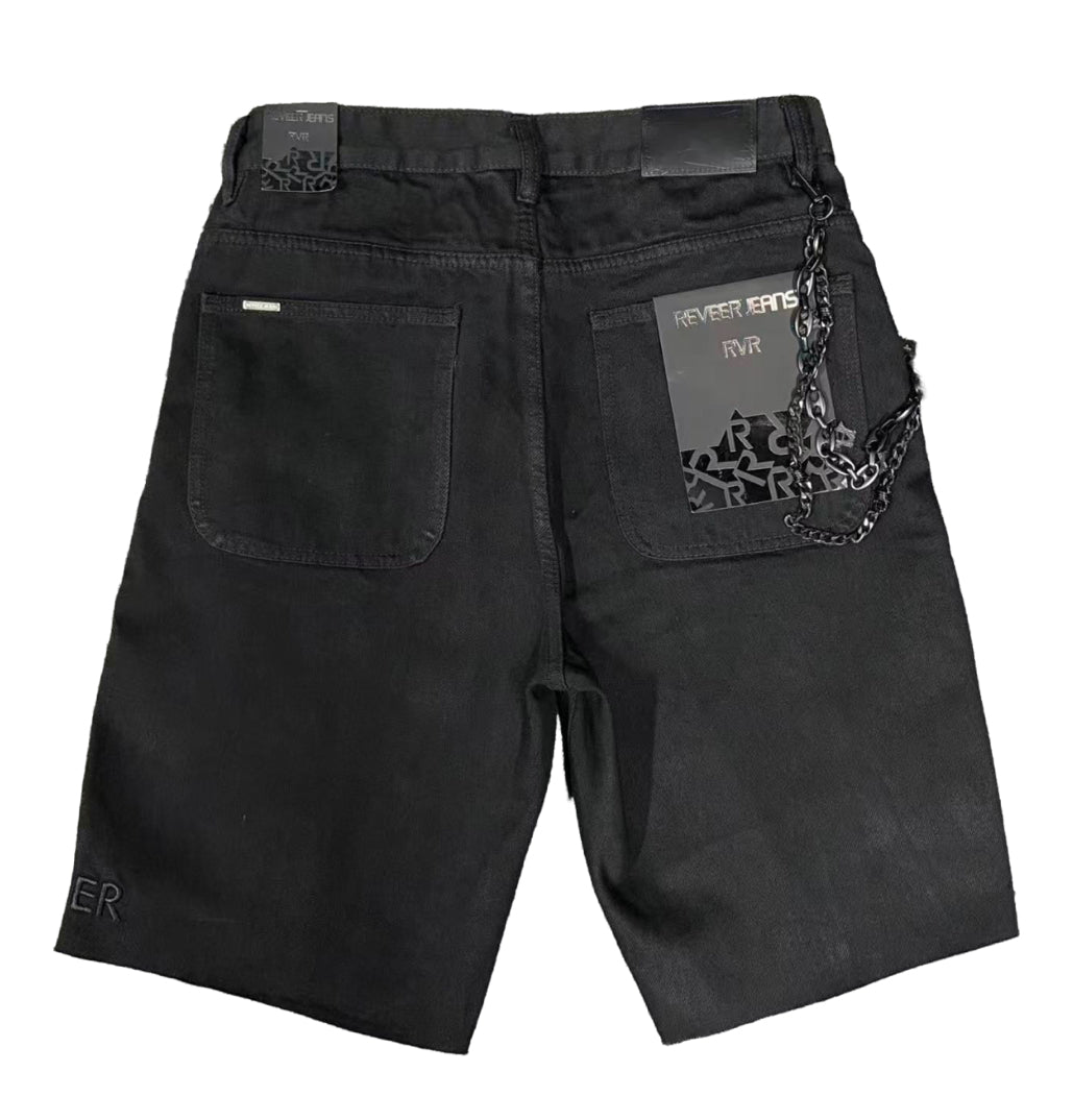 Reveer 'Core' Jet Black Jean Shorts (XP-06)