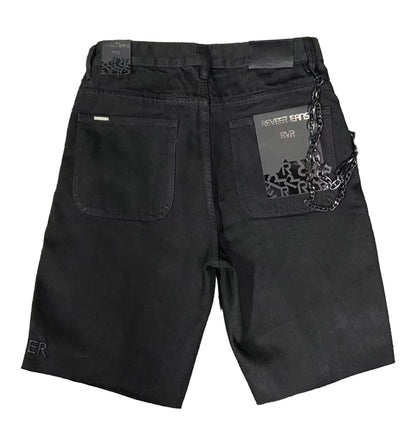 Reveer 'Core' Jet Black Jean Shorts (XP-06)