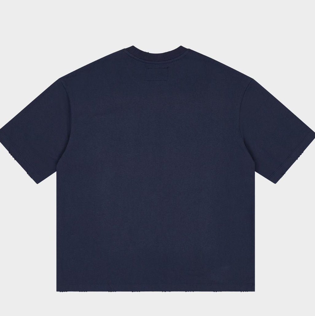 Godspeed Golf Days Pocket Tee in Navy - detail