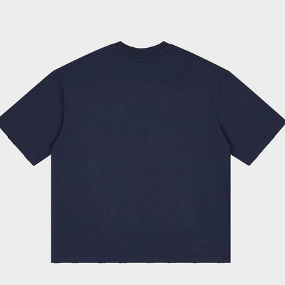 Godspeed Golf Days Pocket Tee in Navy - detail