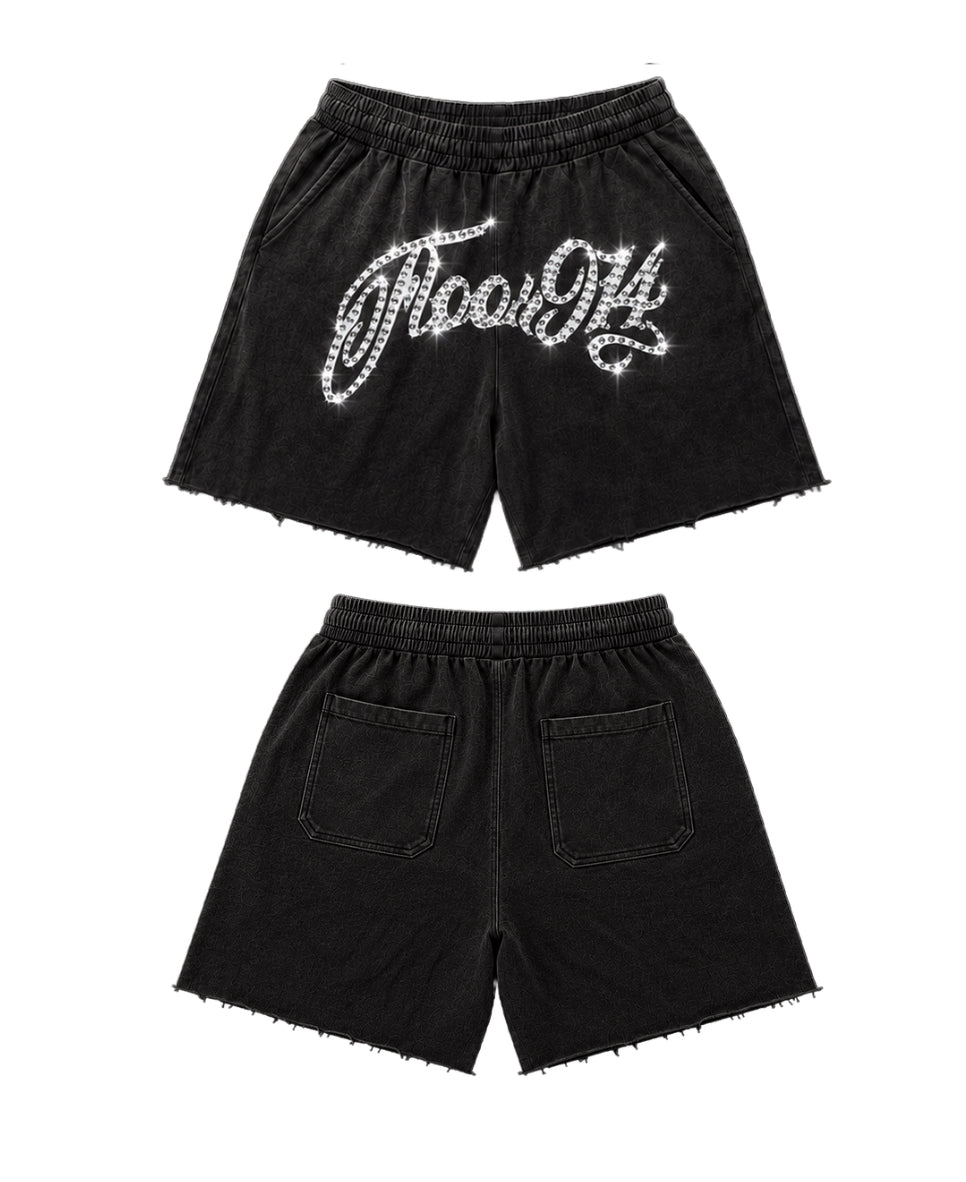 FLOOR914 Midnight Sweatshorts - Black