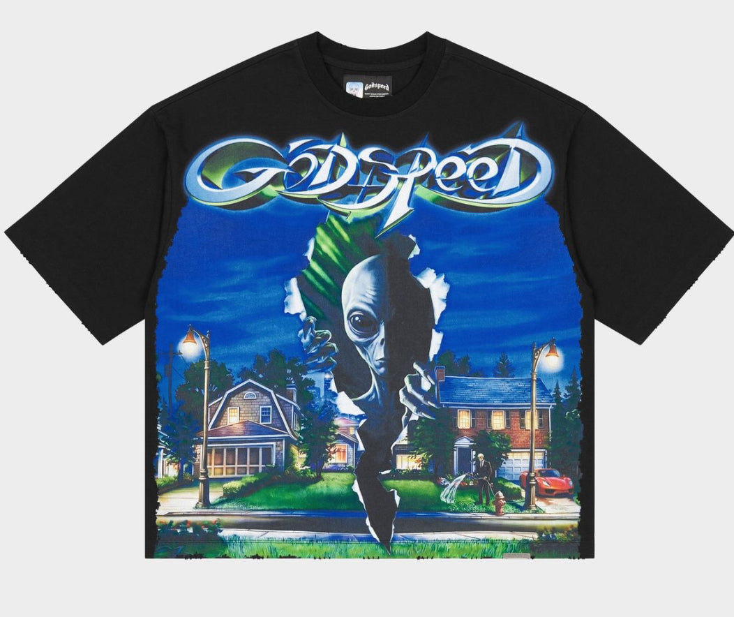 Godspeed Neighborhood Watch Rarity Tee in Black