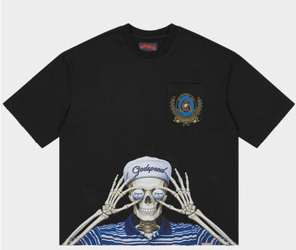 Godspeed Golf Days Pocket Tee in Black