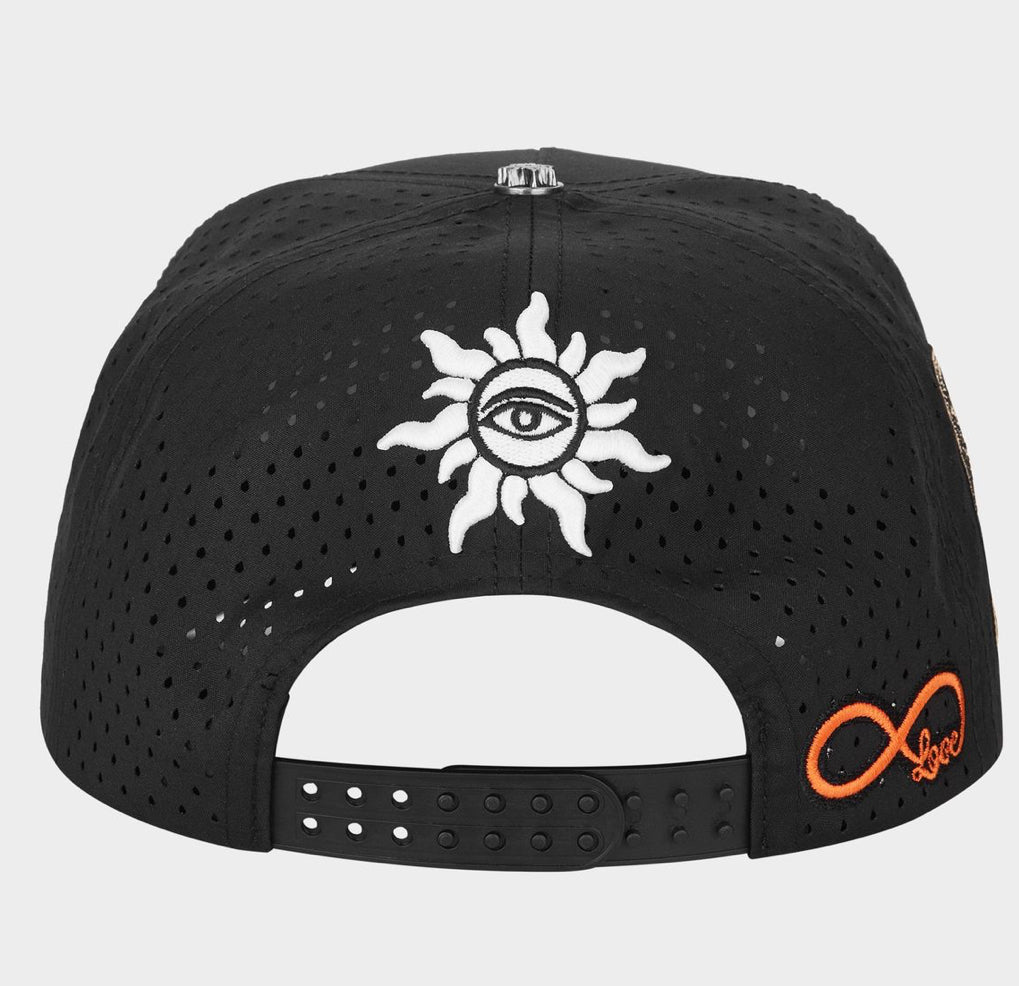 Godspeed OG Logo WaterRessit Hat in Black - back view