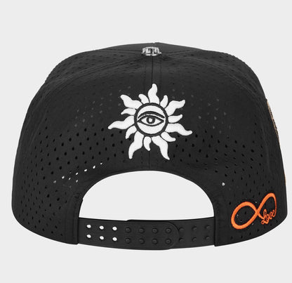 Godspeed OG Logo WaterRessit Hat in Black - back view