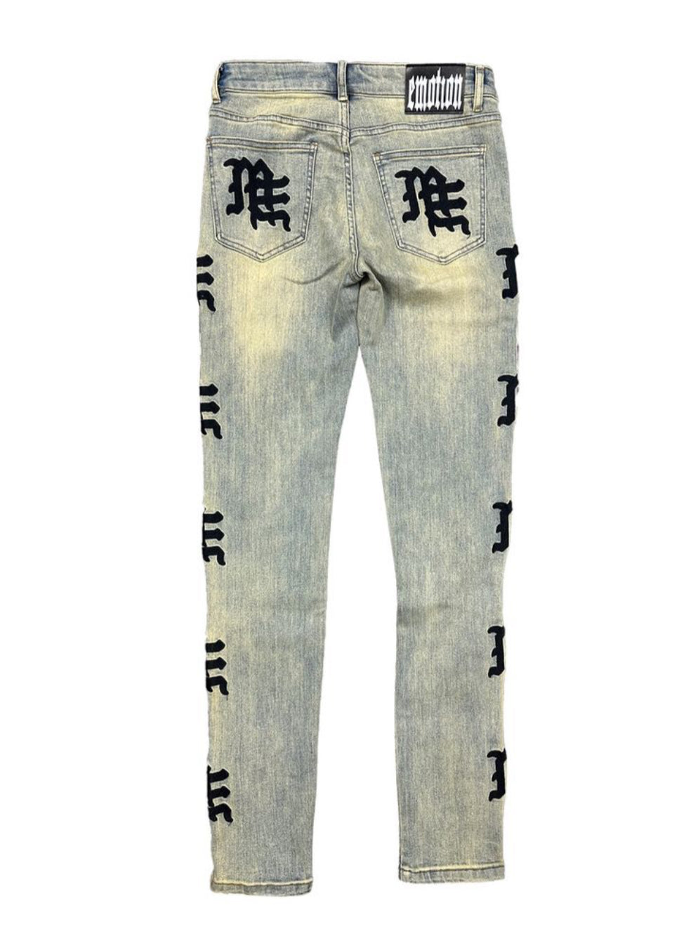Mixed Emotion 'Desert' Monogram Denim