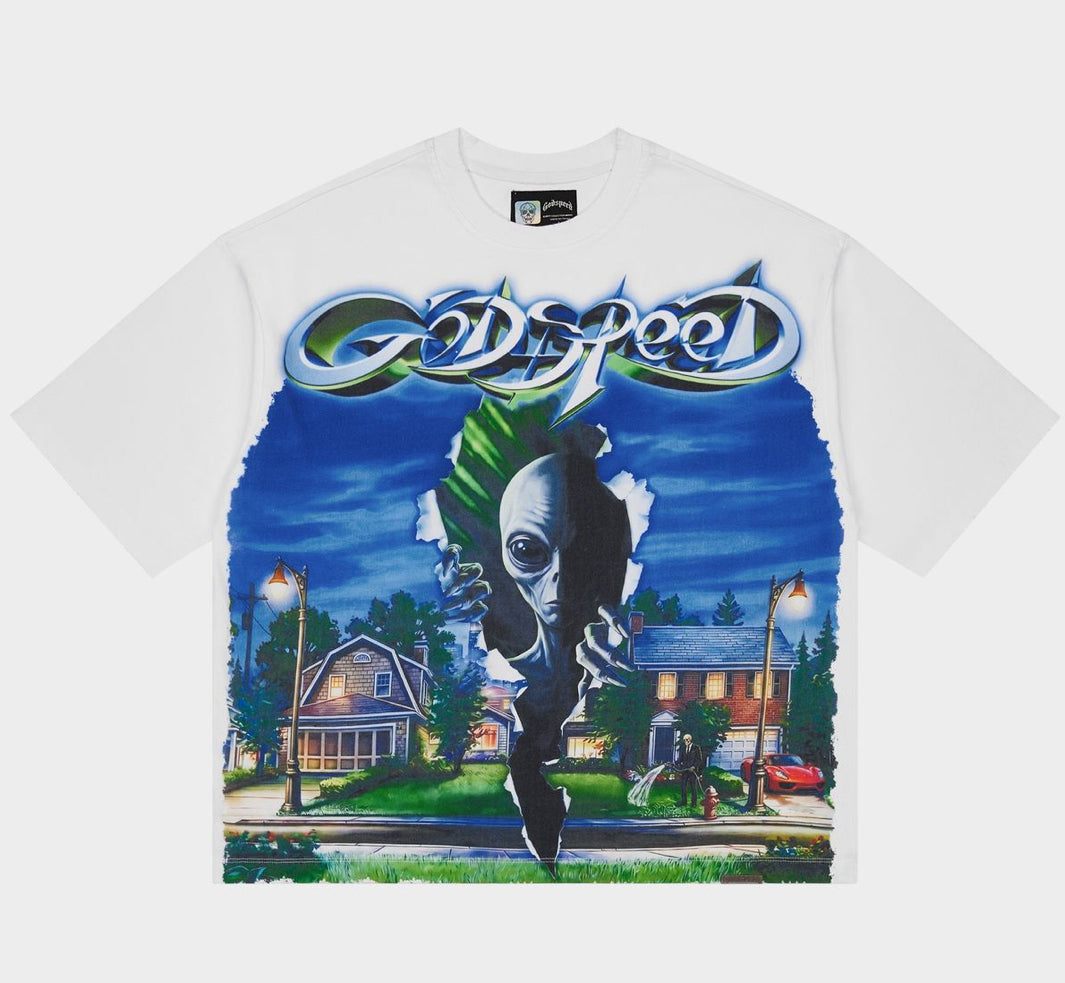Neighborhood Watch White | Godspeed Tee