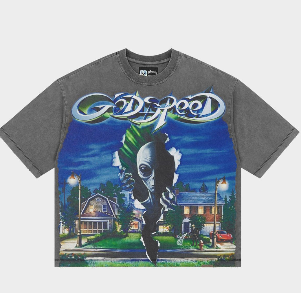 Neighborhood Watch Grey Wash | Godspeed Tee