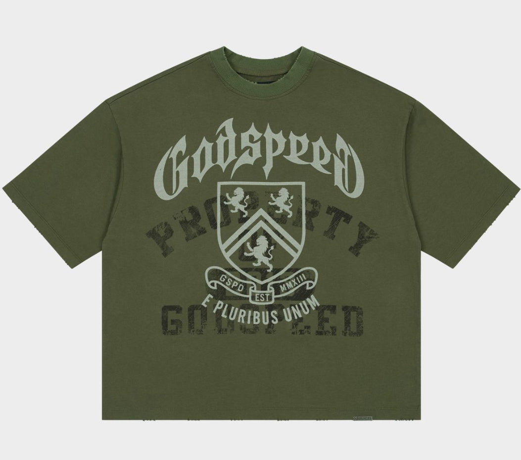 Collegiate Olive Wash | Godspeed Tee