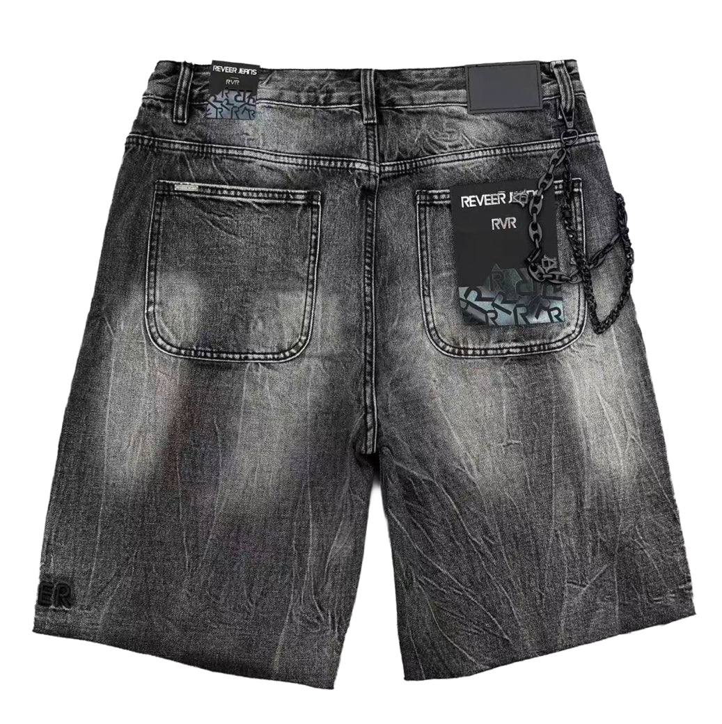 Reveer 'Core' Shadow Black Jean Shorts (XP-07)