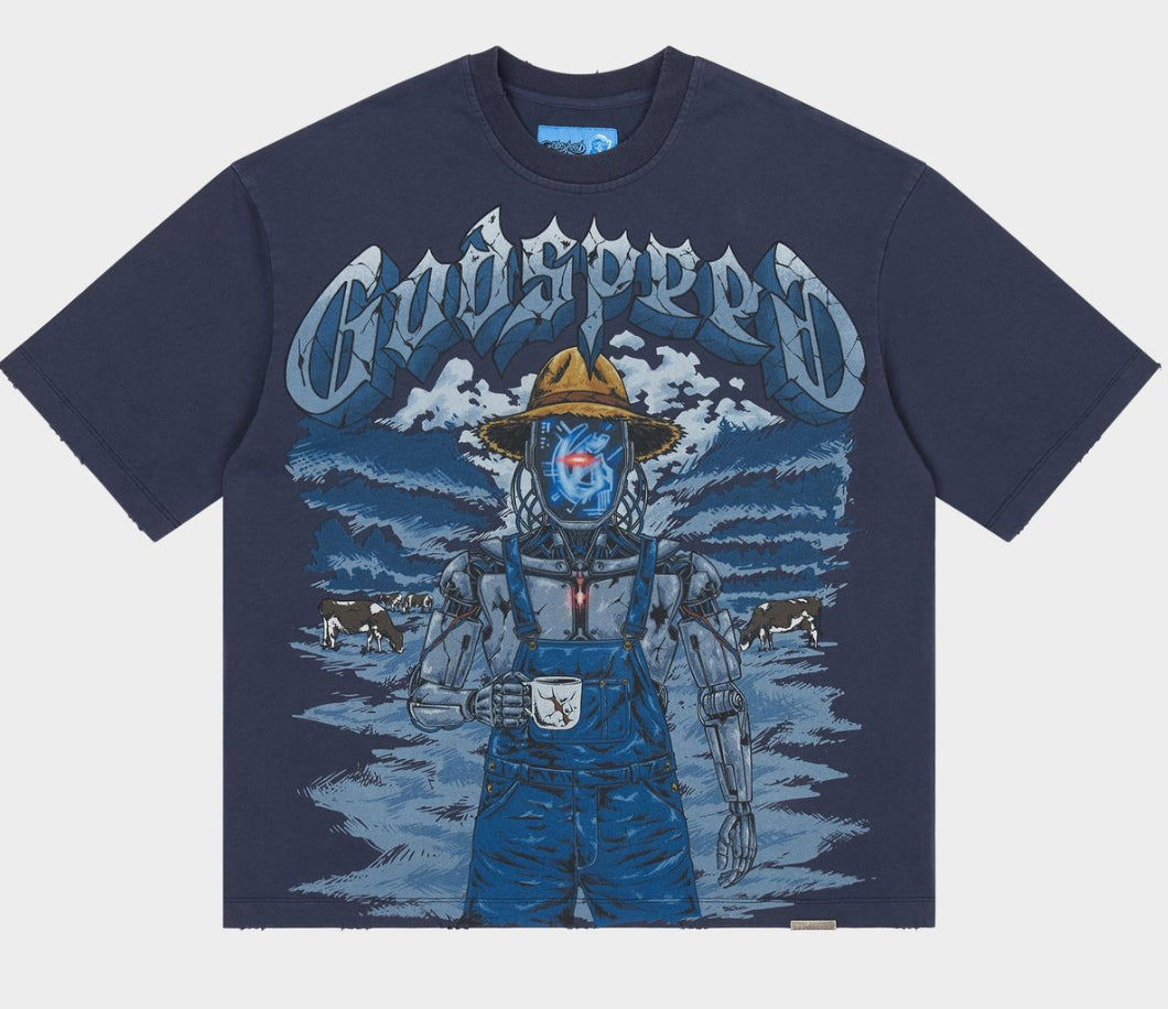 Aura Farm II Navy | Godspeed NG Tee