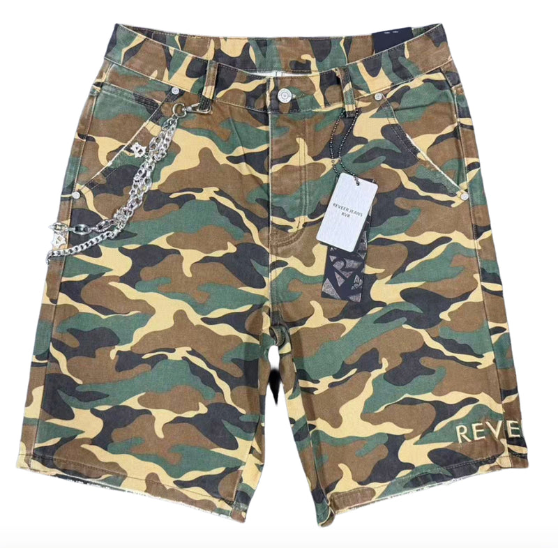 Reveer 'Core' Woodland Camo Jean Shorts (XP-08)