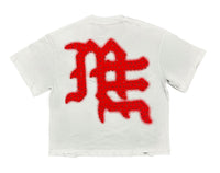 Mixed Emotion Red 'End' Rhinestone Tee