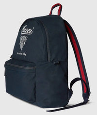 Gucci Printed Canvas Maxi Backpack – Navy GG Crest