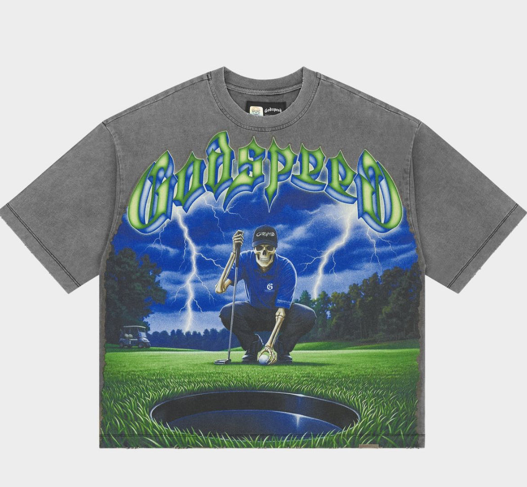 No Mulligans Grey Wash | Godspeed Tee