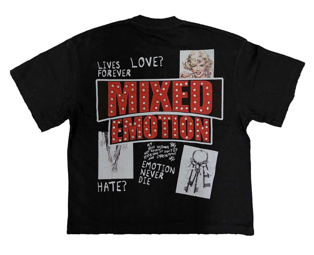 Mixed Emotion Black 'Lost Identity' Tee