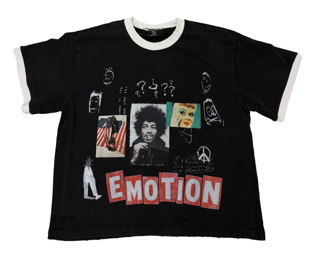 Mixed Emotion Black 'Static' Tee