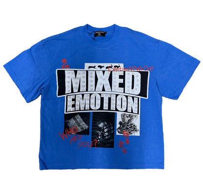 Mixed Emotion Blue 'Lost Identity' Tee