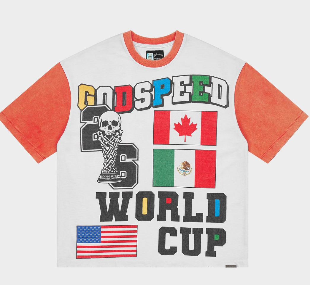 GSWC Vintage White/Red | Godspeed '26 World Cup Tee