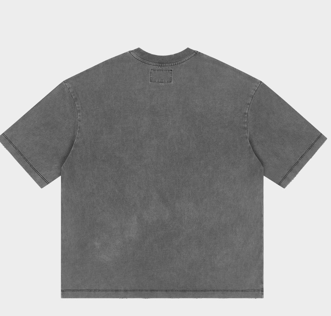 Godspeed Golf Days Pocket Tee in Grey Wash - detail