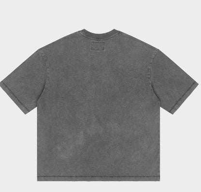 Godspeed Golf Days Pocket Tee in Grey Wash - detail