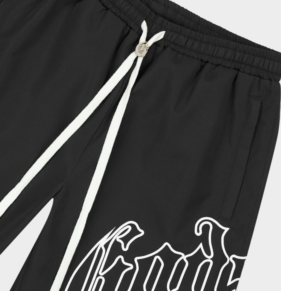 Godspeed OG Logo Nylon Shorts in Black/White - alternate view