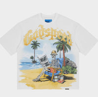 Skeleton Beach II White | Godspeed NG Tee