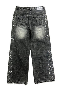 Mixed Emotion Grey 'Stone' Baggy Jeans