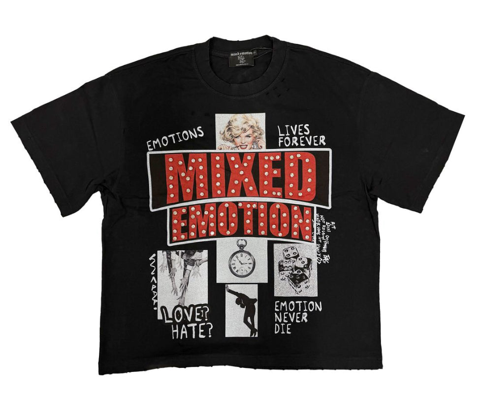 Mixed Emotion Black 'Lost Identity' Tee