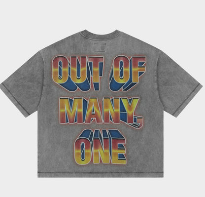 Godspeed Finally Rarity Tee in Grey Wash - detail