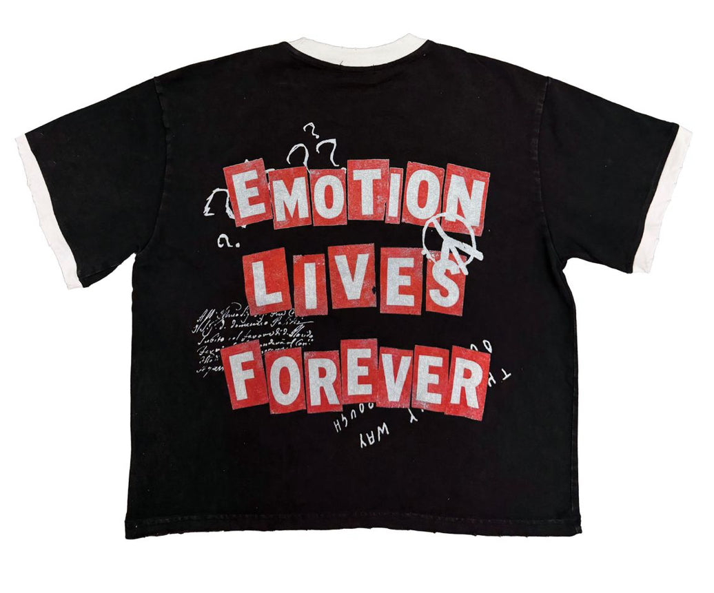 Mixed Emotion Black 'Static' Tee