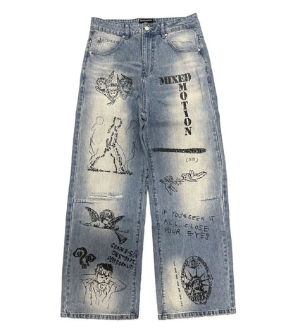 Mixed Emotion Blue 'Canvas' Denim