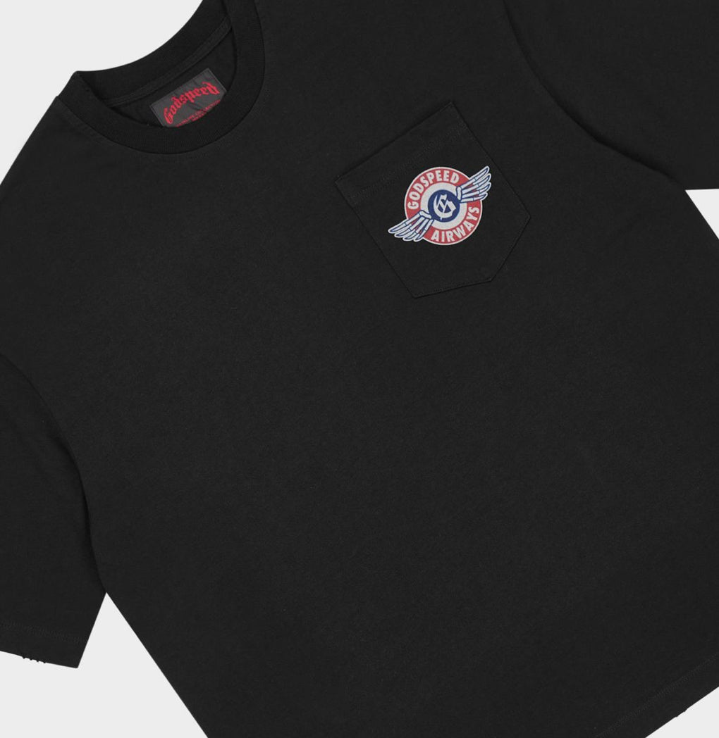 Godspeed GS Air NYC Pocket Tee in Black - alternate view