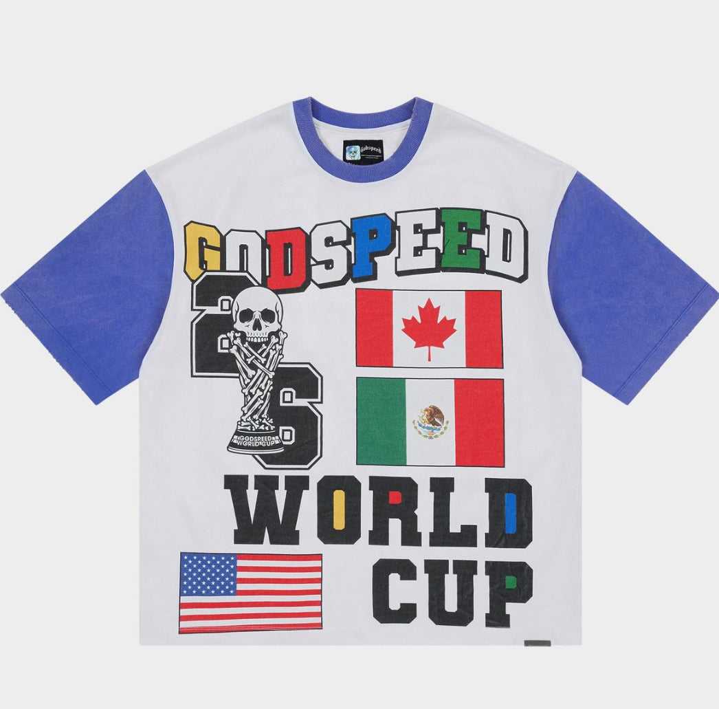 GSWC Vintage White/Blue | Godspeed '26 World Cup Tee