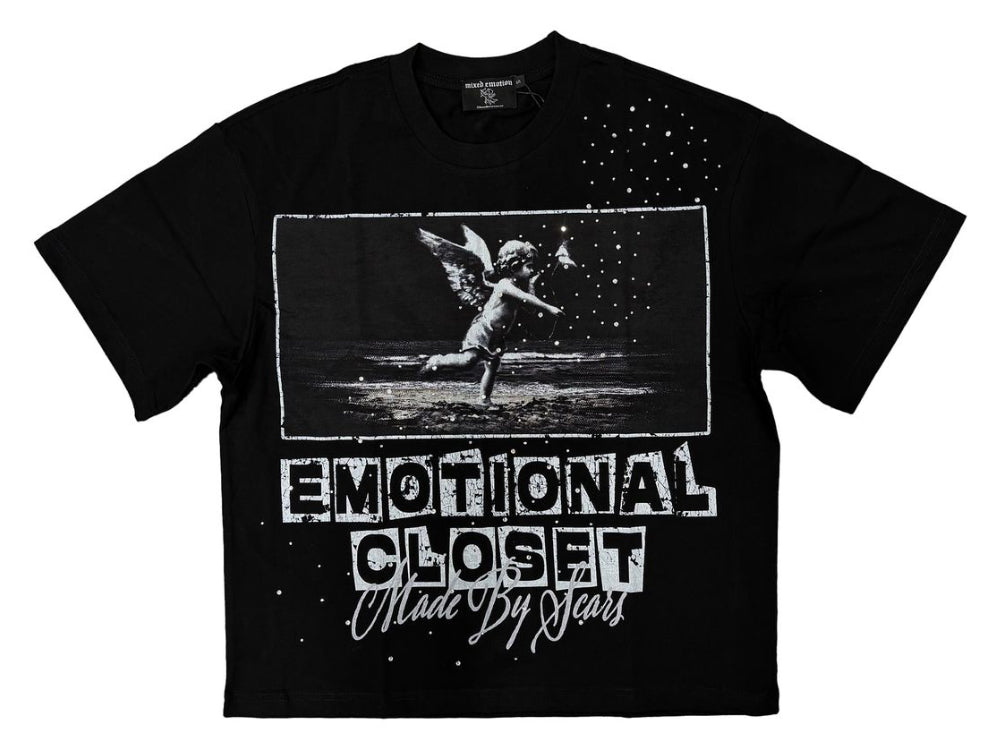 Mixed Emotion Black 'Scar' Tee