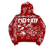 Mixed Emotion Red 'Graffiti' Hoodie