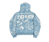 Mixed Emotion Blue 'Graffiti' Hoodie