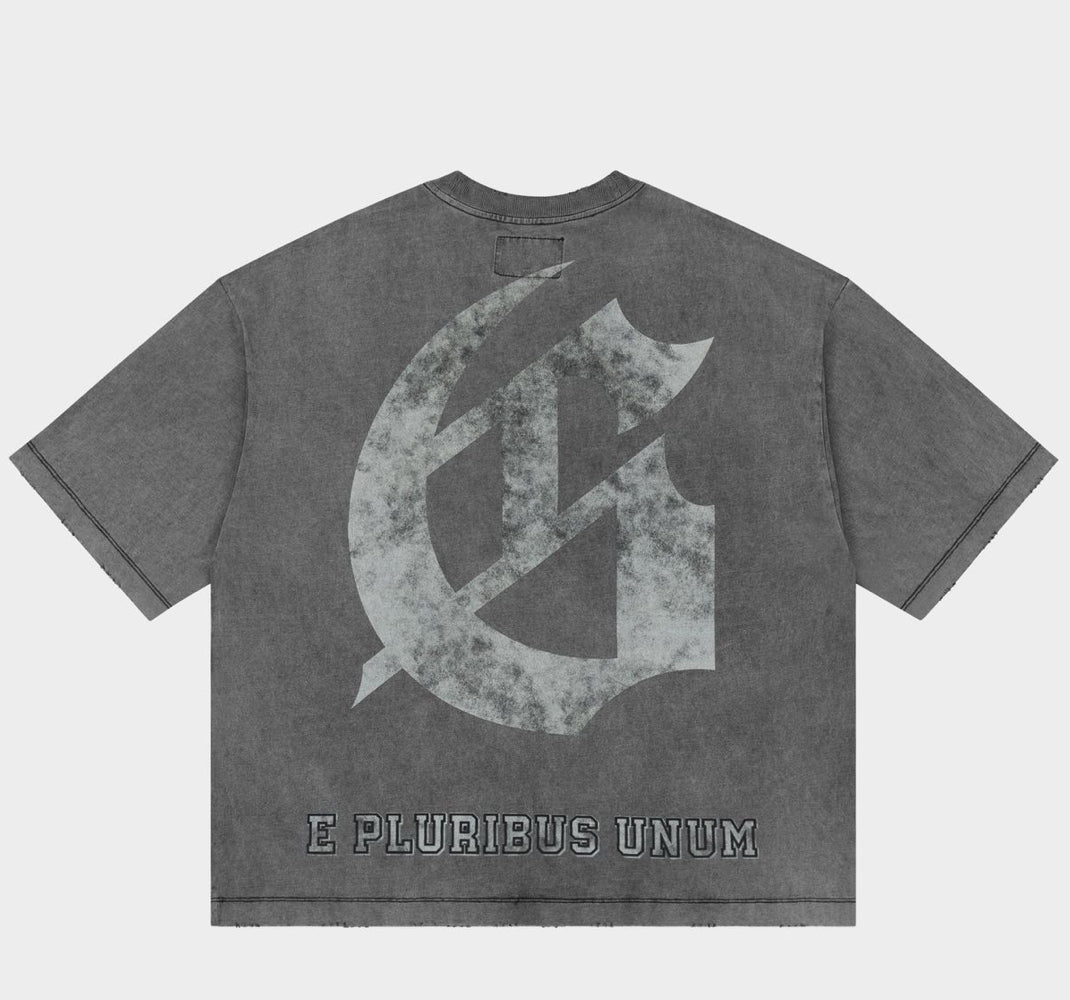 GSPD Crest Grey Wash | Godspeed Tee