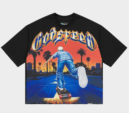 Kick Push Black | Godspeed Tee