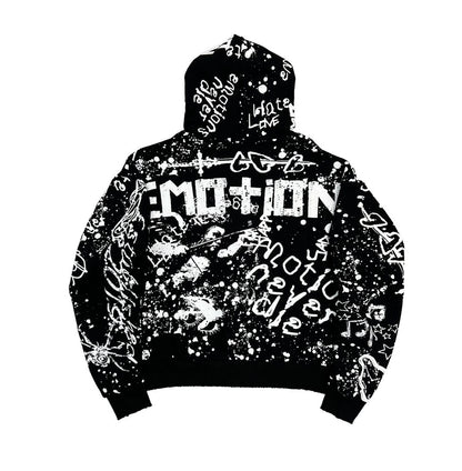 Mixed Emotion Black 'Graffiti' Hoodie