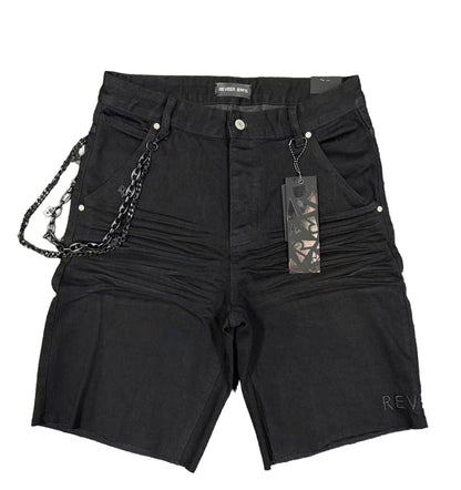 Reveer 'Core' Jet Black Jean Shorts (XP-06)
