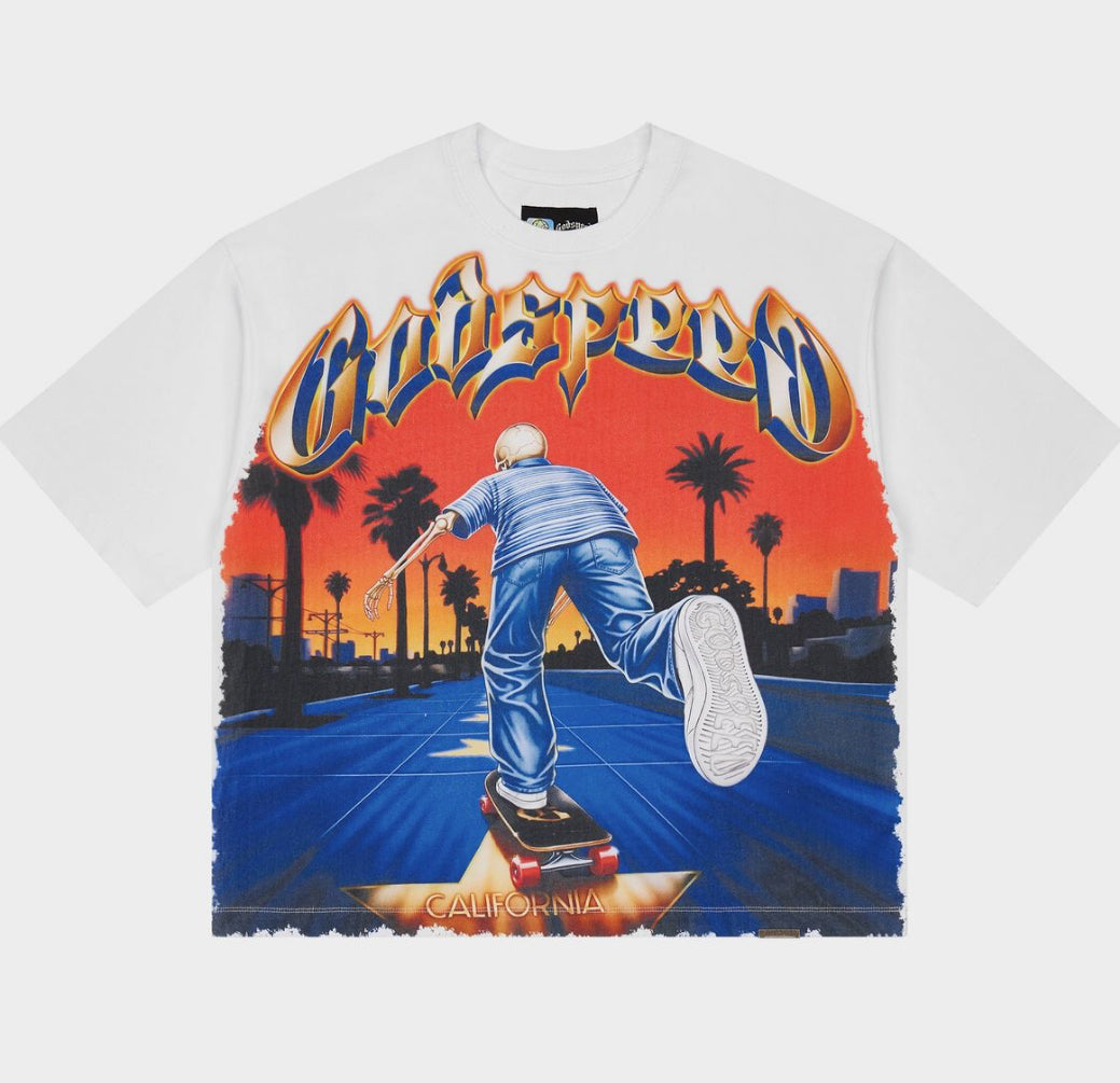 Kick Push White | Godspeed Tee