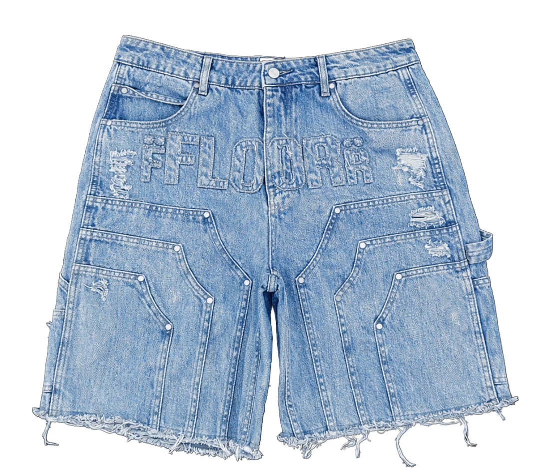 FLOOR914 Workman Jorts - Blue Wash